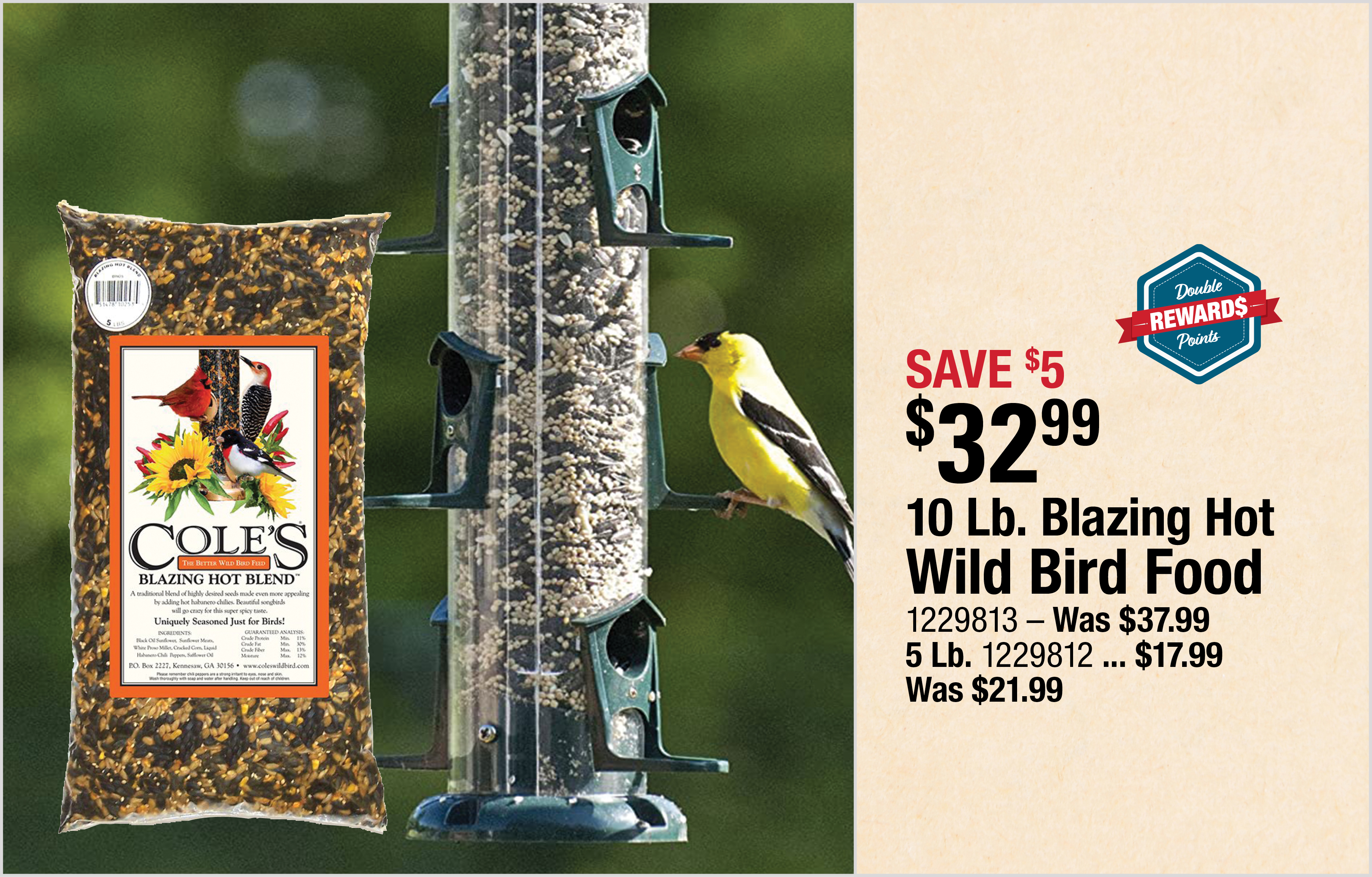 10 Lb. Blazing Hot Wild Bird Food